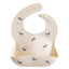 Mushie Silicone Baby Bib - Whales on Luna Baby Store Miami