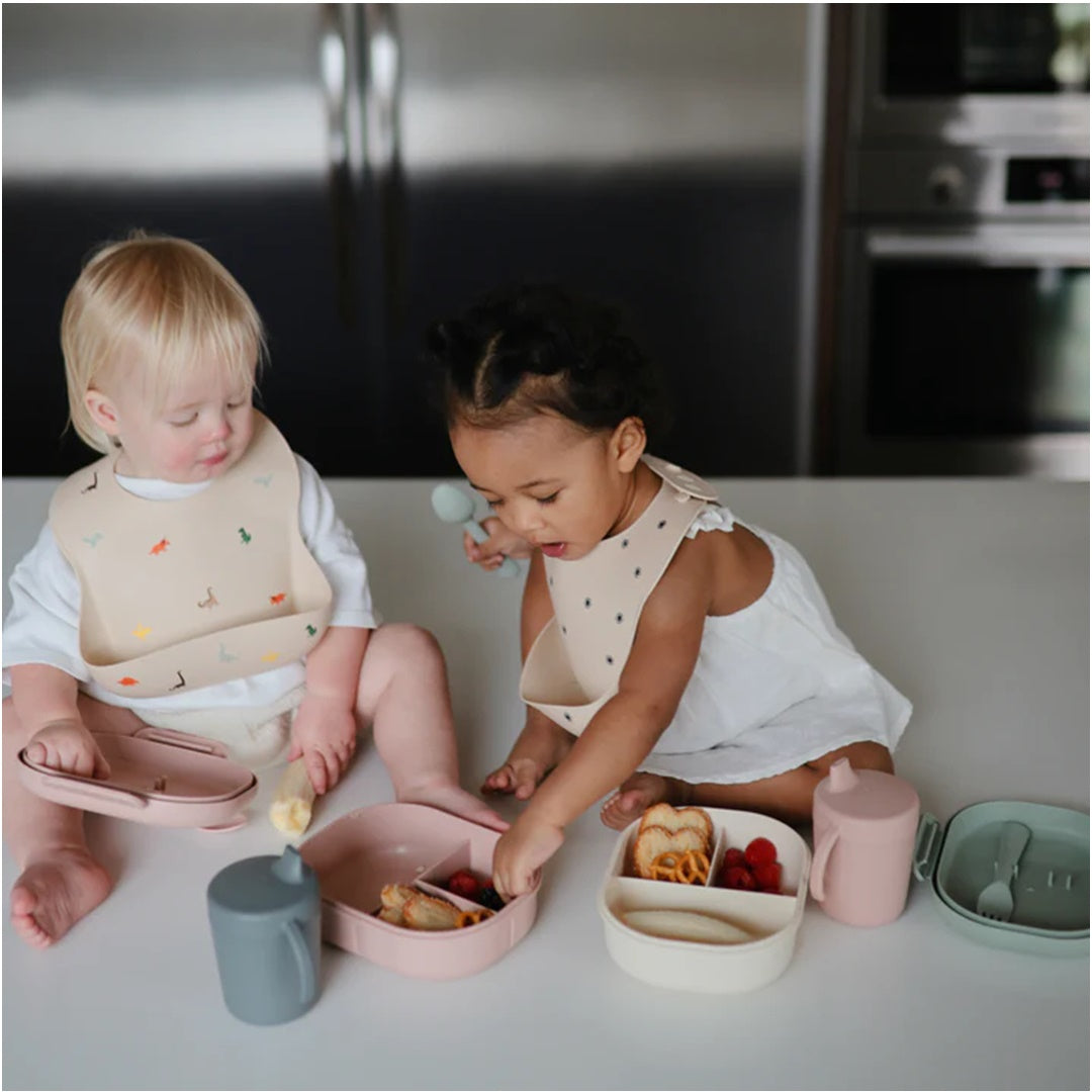 Mushie Silicone Baby Bib Rainbows