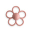 Mushie Silicone Daisy Rattle Teether - Dusty Rose on Luna Baby Store Miami