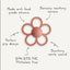 Mushie Silicone Daisy Rattle Teether - Dusty Rose on Luna Baby Store Miami