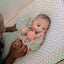 Mushie Silicone Daisy Rattle Teether - Dusty Rose on Luna Baby Store Miami
