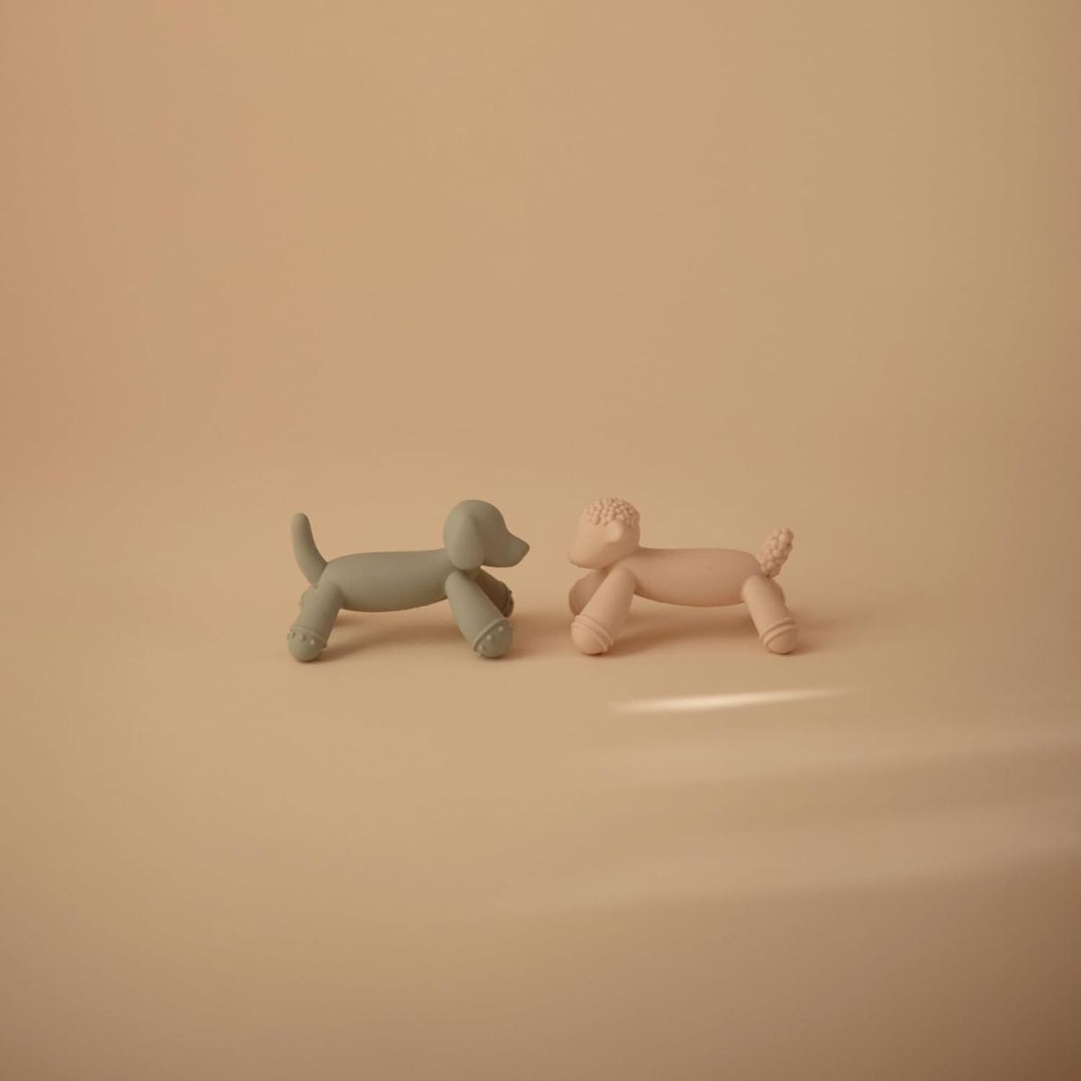 Mushie Silicone Figurine Teether - Dog on Luna Baby Store Miami