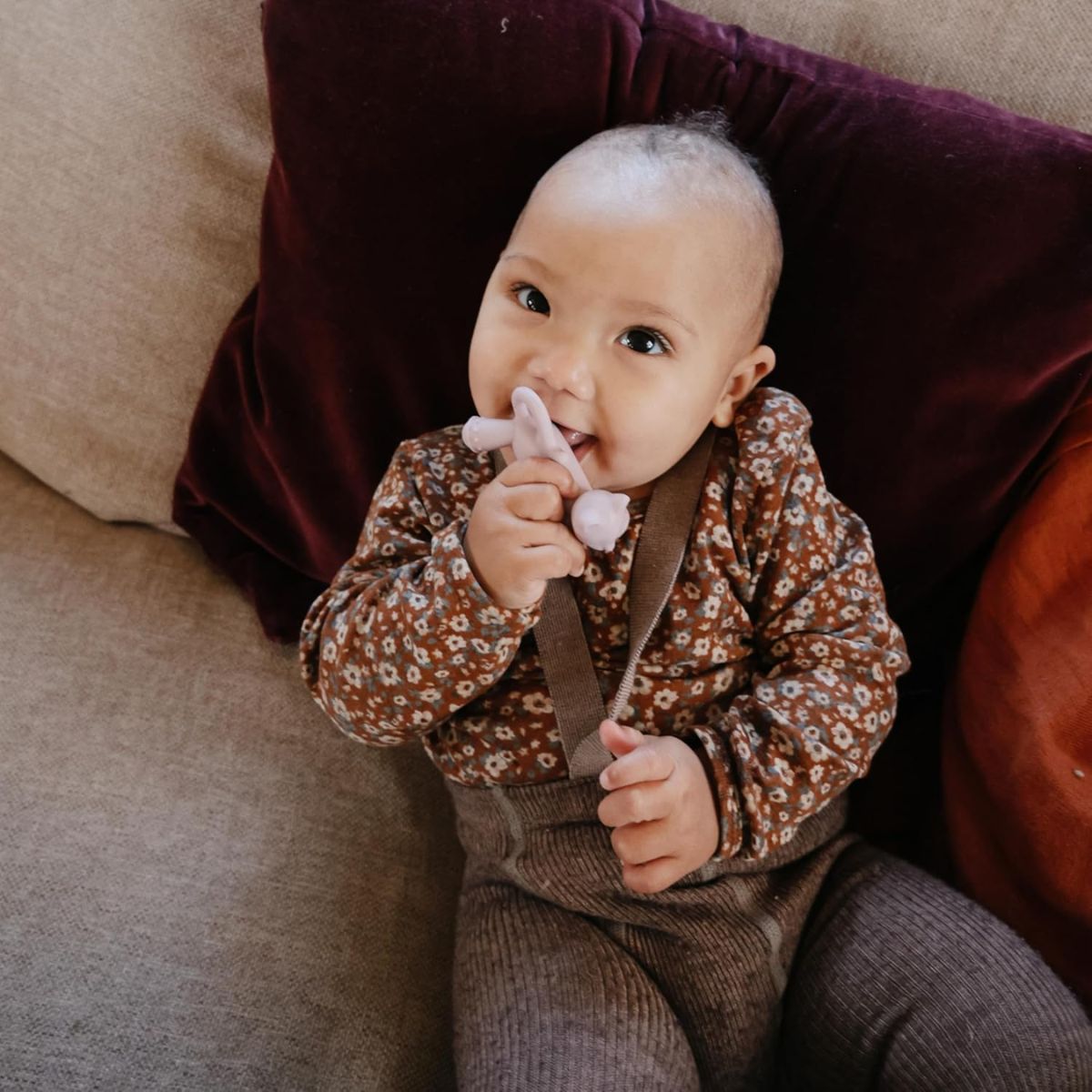 Mushie Silicone Figurine Teether - Unicorn on Luna Baby Store Miami