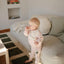 Mushie Silicone Pacifier Clip Luna - Faux Wood