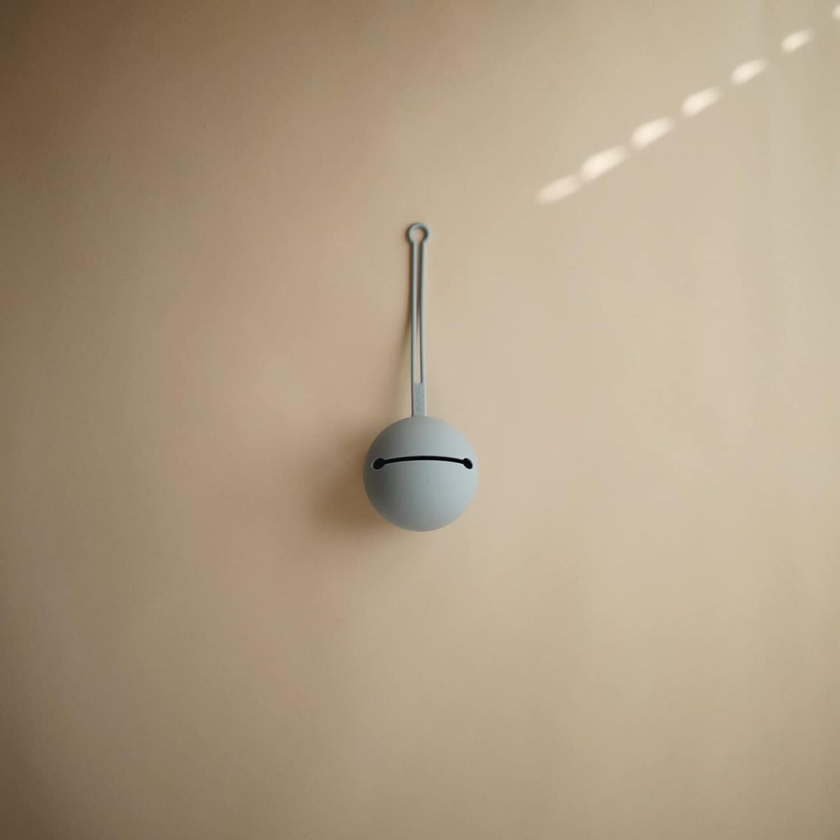 Mushie Silicone Pacifier Holder Case - Cambridge Blue