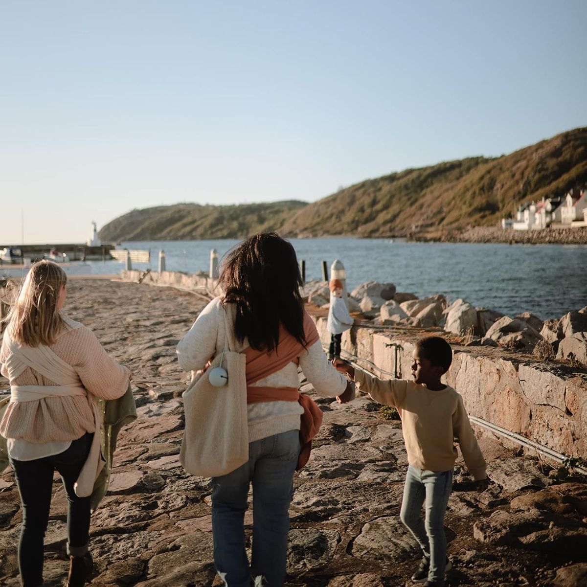 Mushie Silicone Pacifier Holder Case - Cambridge Blue