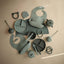 Mushie Silicone Pacifier Holder Case - Dried Thyme on Luna Baby Store Miami