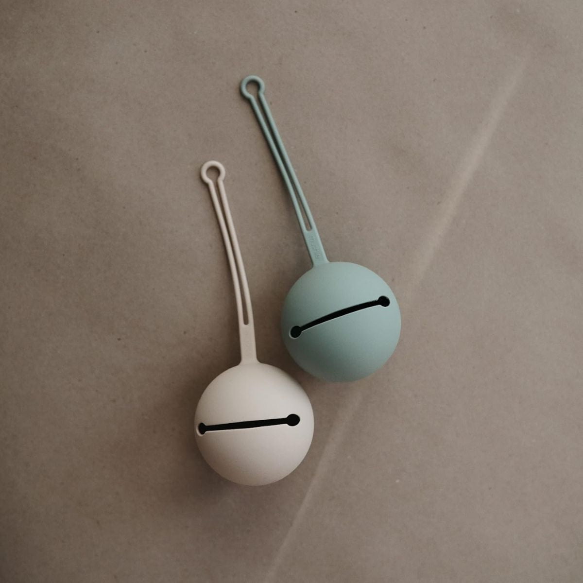 Mushie Silicone Pacifier Holder Case - Shifting Sand