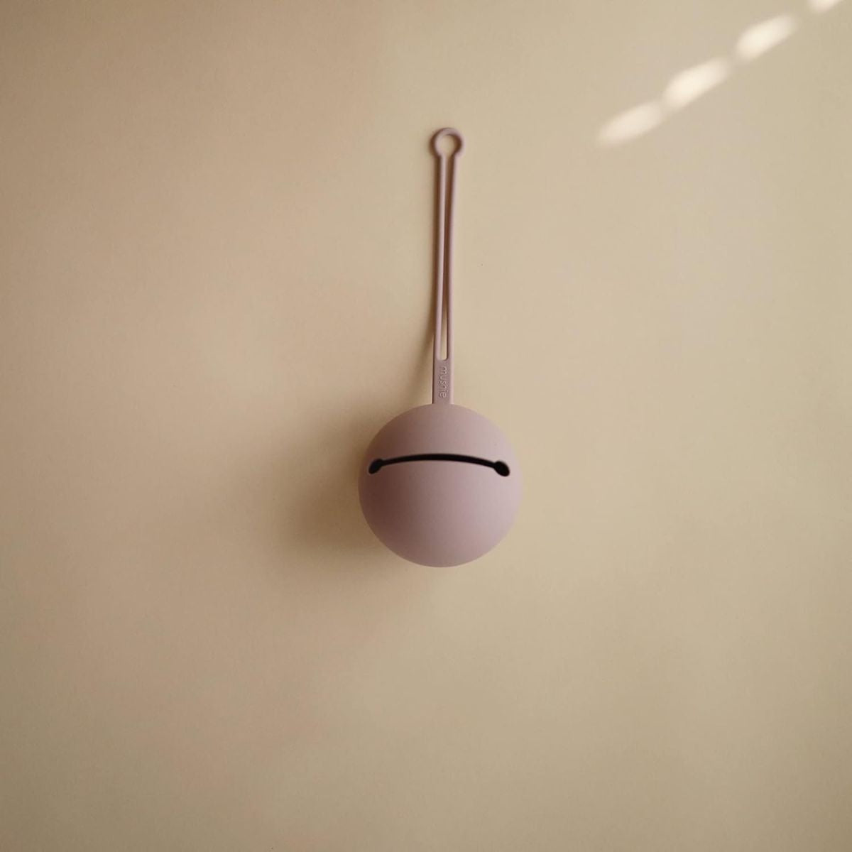 Mushie Silicone Pacifier Holder Case - Soft Lilac