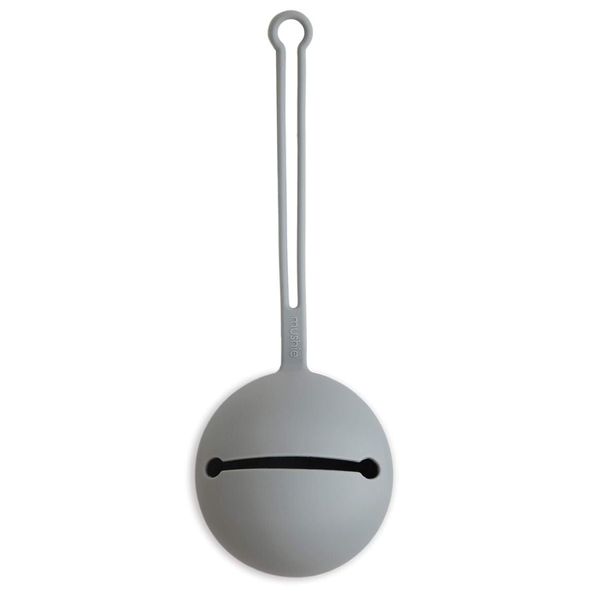 Mushie Silicone Pacifier Holder Case - Stone on Luna Baby Store Miami