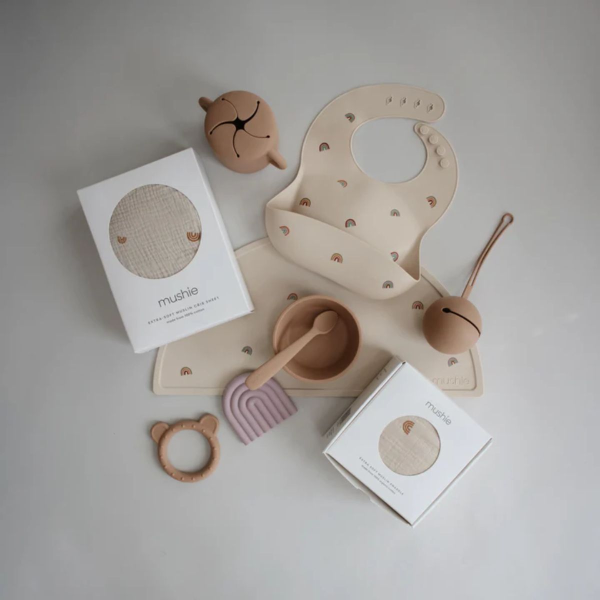 Mushie Silicone Placemat - Rainbow