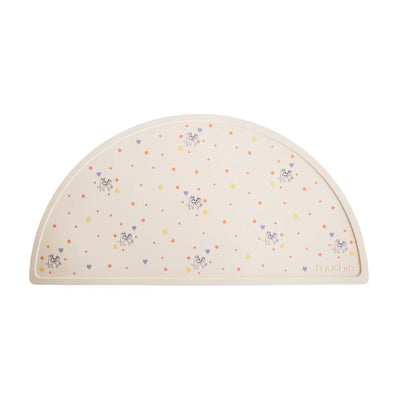 Mushie Silicone Placemat Ivory Bluey