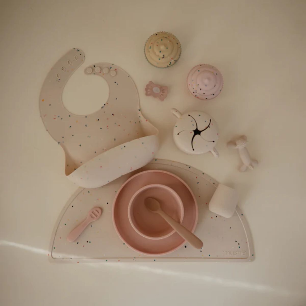 Mushie Silicone Suction Bowl - Blush