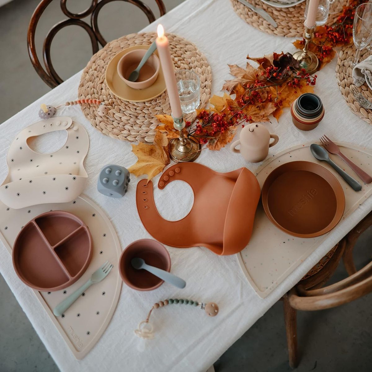 Mushie Silicone Suction Bowl - Cloudy Mauve