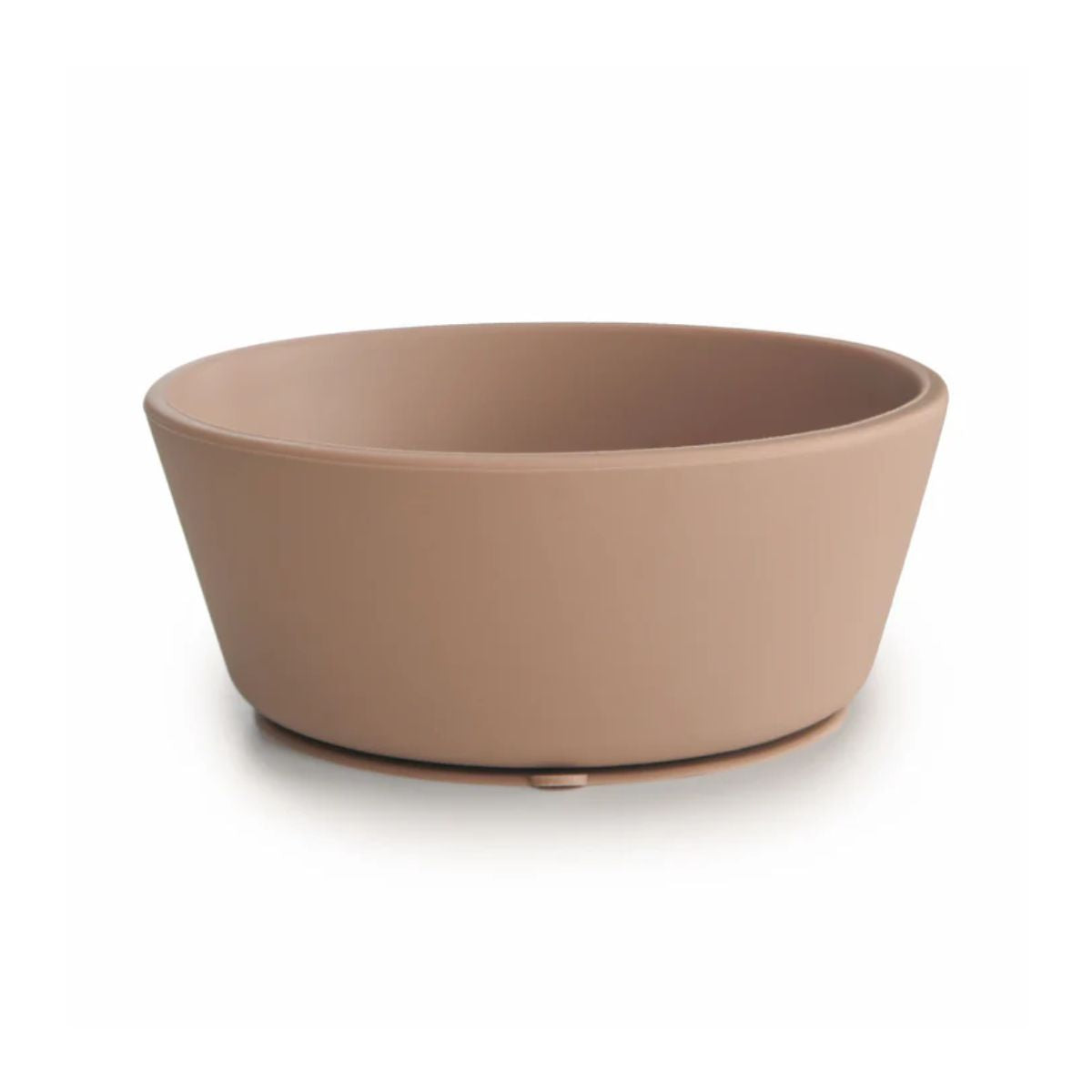 Mushie Silicone Suction Bowl - Natural - Strong Suction Base