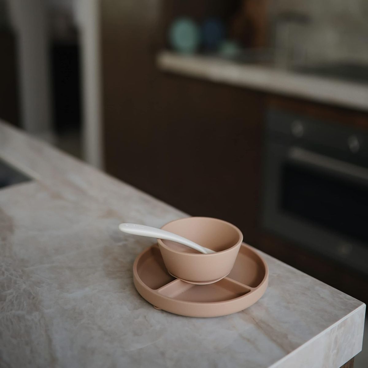 Mushie Silicone Suction Bowl - Natural