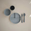 Mushie Silicone Suction Bowl - Stone on Luna Baby Store Miami
