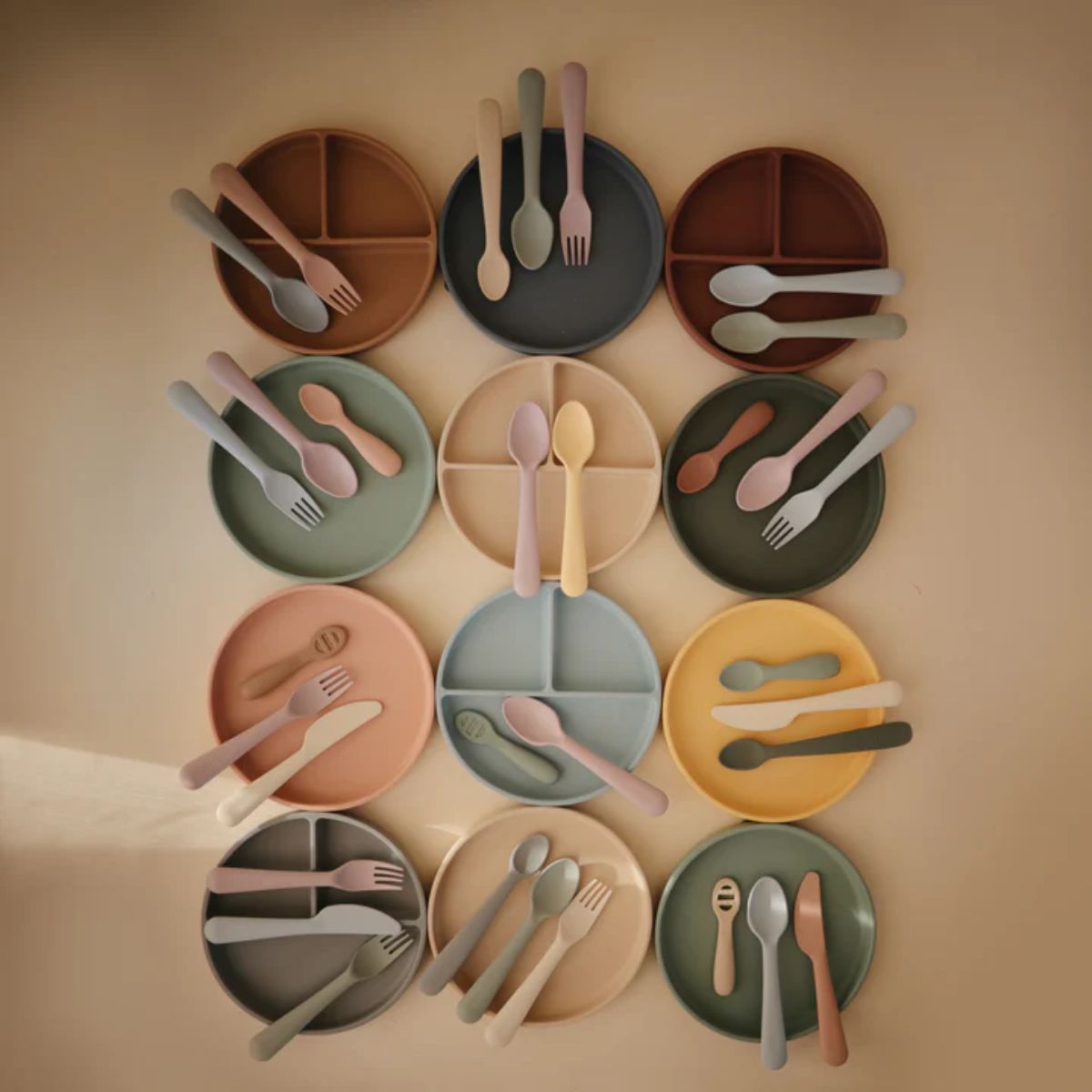 Mushie Silicone Suction Plate - Cloudy Mauve