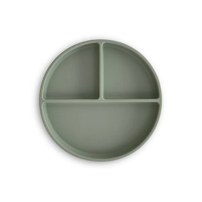 Mushie Silicone Suction Plate - Dried Thyme