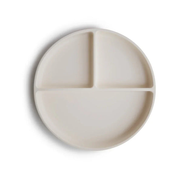 Mushie Silicone Suction Plate - Ivory