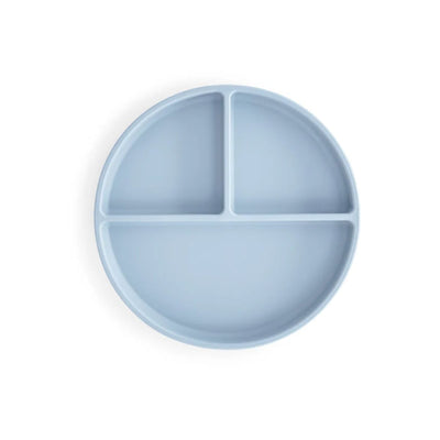 Mushie Silicone Suction Plate - Powder Blue