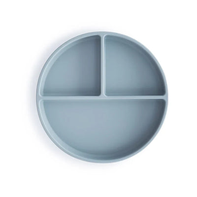 Mushie Silicone Suction Plate - Powder Blue