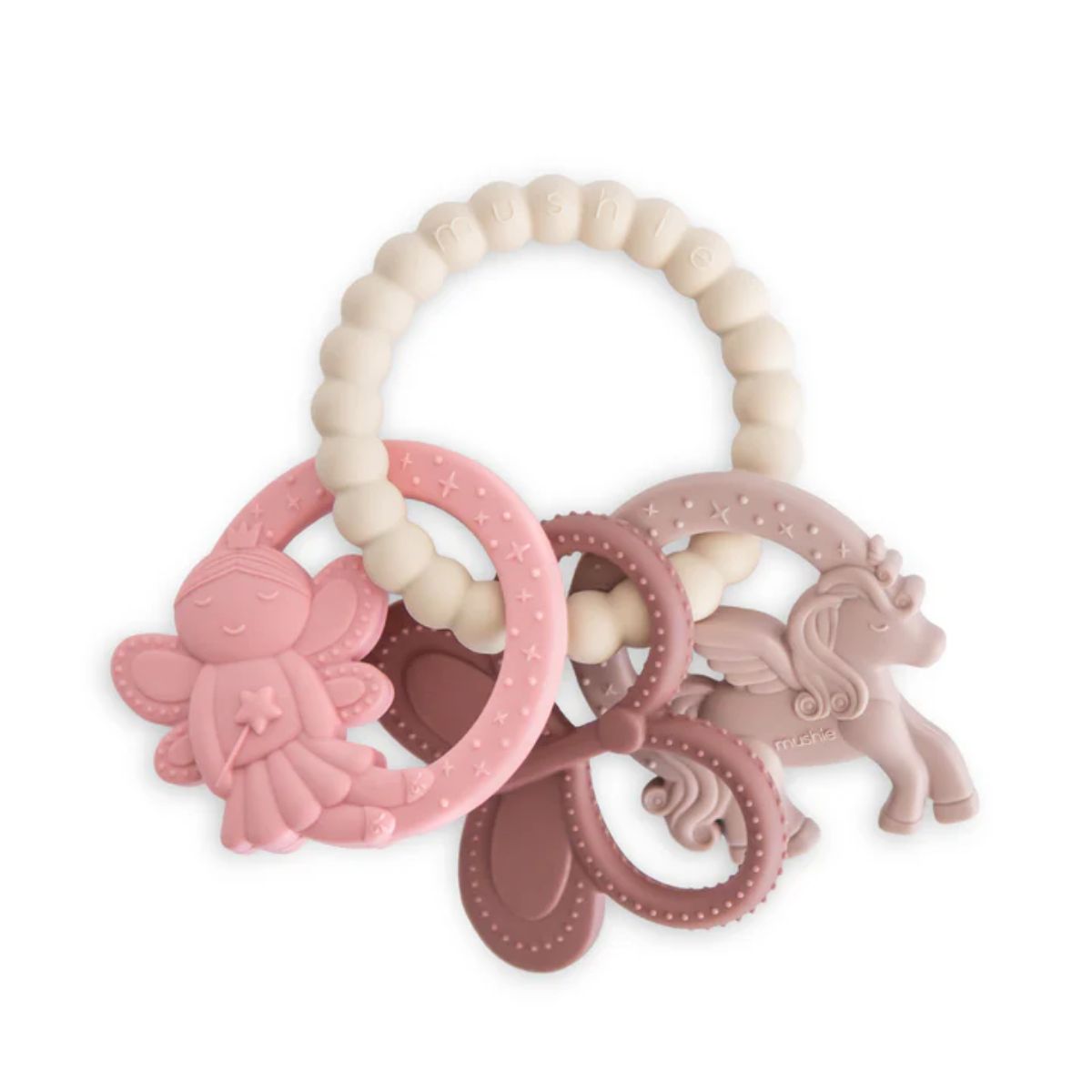 Mushie Silicone Teething Ring - Fairy on Luna Baby Store Miami
