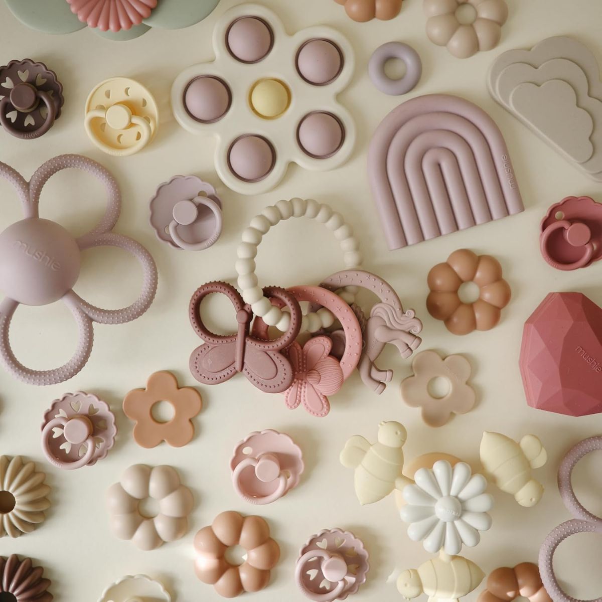 Mushie Silicone Teething Ring - Fairy