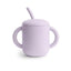 Mushie Silicone Training Cup + Straw - Soft Lilac