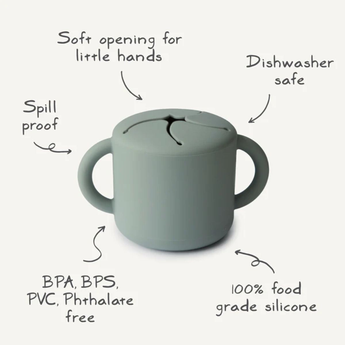 Mushie Snack Cup - Blush