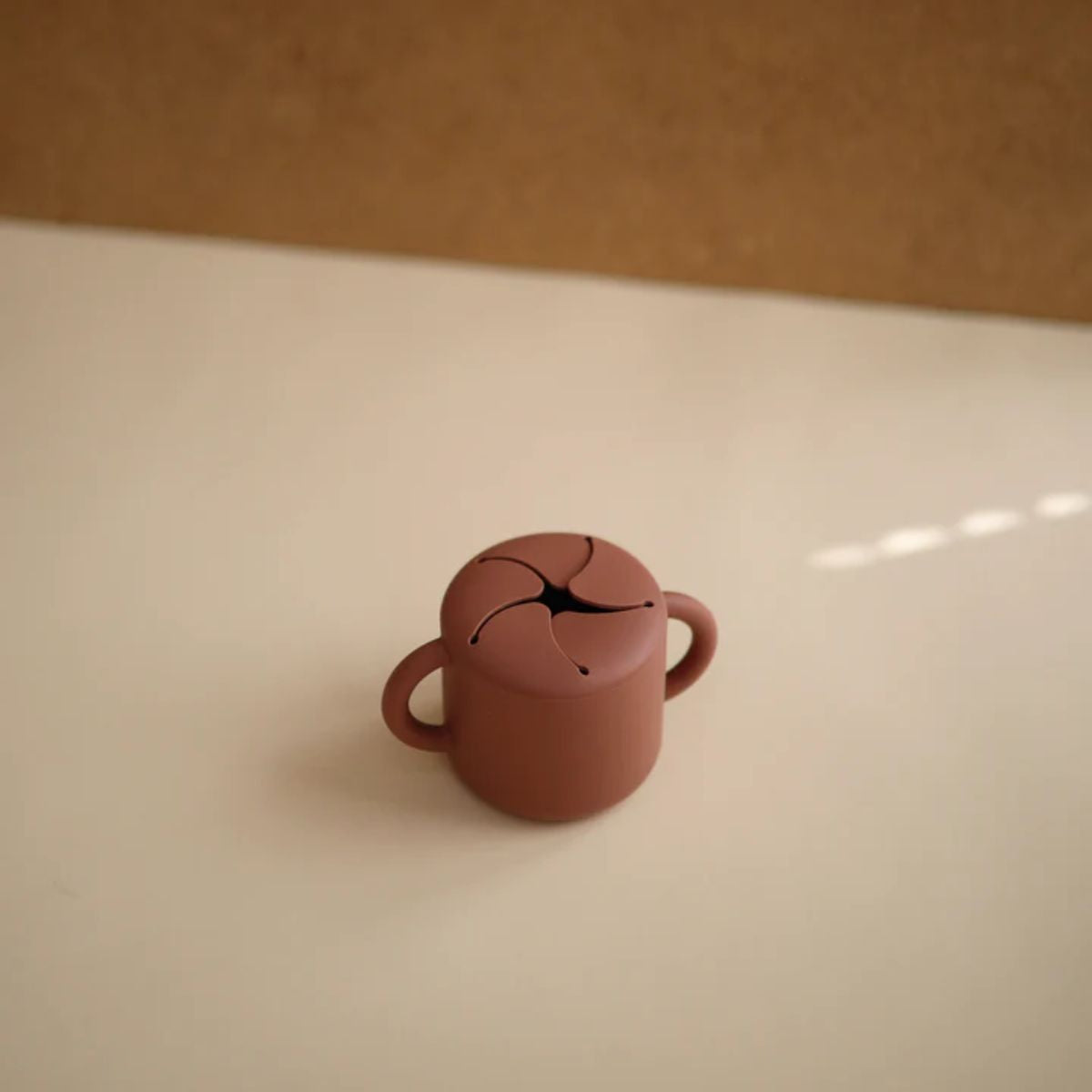 Mushie Snack Cup - Cloudy Mauve
