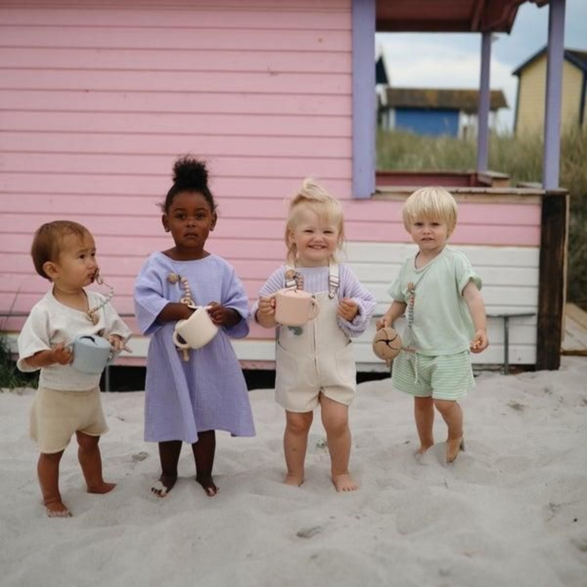 Mushie Snack Cup - Cloudy Mauve on Luna Baby Store Miami
