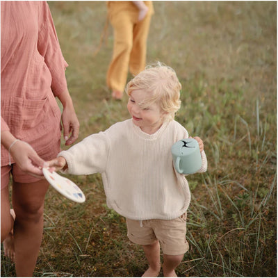 Mushie Snack Cup - Cambridge Blue