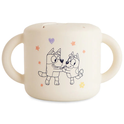 Mushie Snack Cup Ivory Bluey