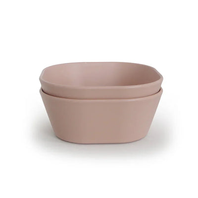 Mushie Square Dinnerware Bowl Set of 2 - Blush