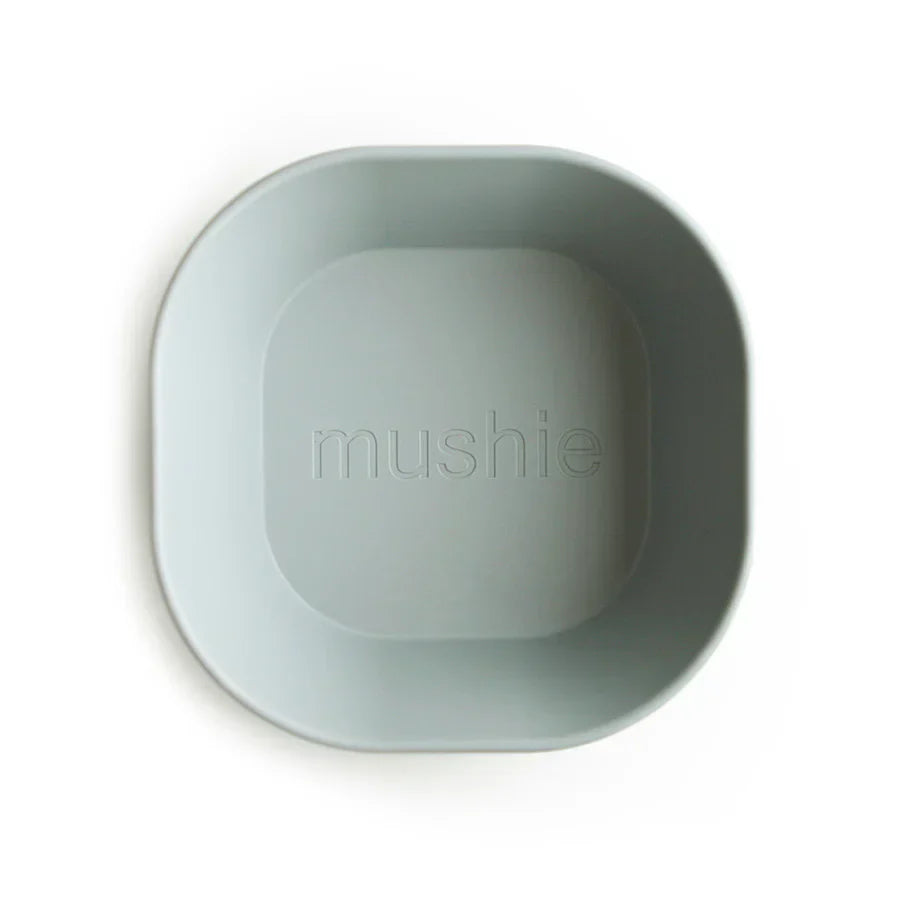 Mushie Square Dinnerware Bowl Set of 2 - Sage