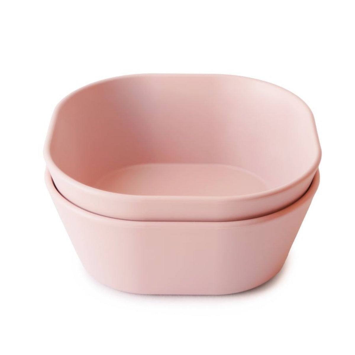 Mushie Square Dinnerware Bowls Set of 2 - Blush