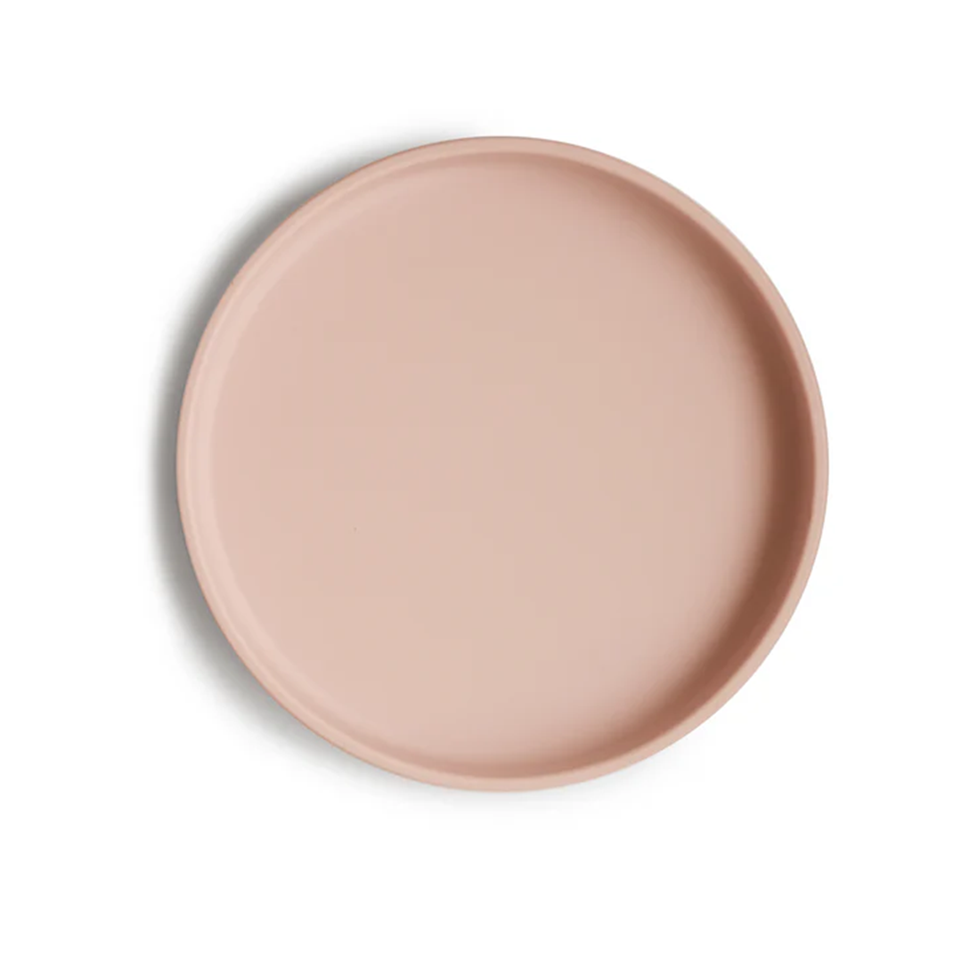 Mushie - Classic Silicone Suction Plate BPA-Free Non-Slip Design Blush