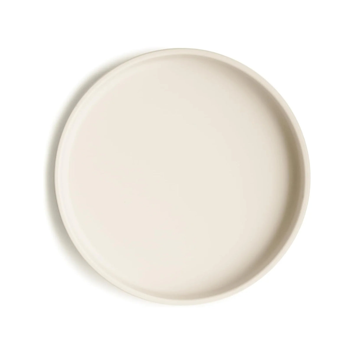 Mushie - Classic Silicone Suction Plate BPA-Free Non-Slip Design Ivory