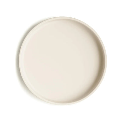 Mushie - Classic Silicone Suction Plate BPA-Free Non-Slip Design Ivory