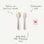 Mushie Fork and Spoon Set - Ivory