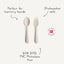 Mushie Fork and Spoon Set - Powder Blue on Luna Baby Store Miami