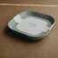 Mushie Plastic Square Dinnerware Plates Set Of 2 - Sage