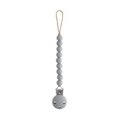Mushie Silicone Pacifier Clip | Hera - Stone
