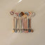 Mushie Silicone Pacifier Clip | Hera - Stone on Luna Baby Store Miami