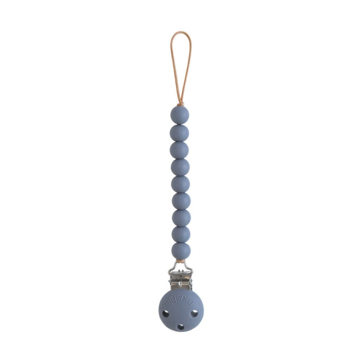 Mushie Silicone Pacifier Clip | Hera - Tradewinds on Luna Baby Store Miami