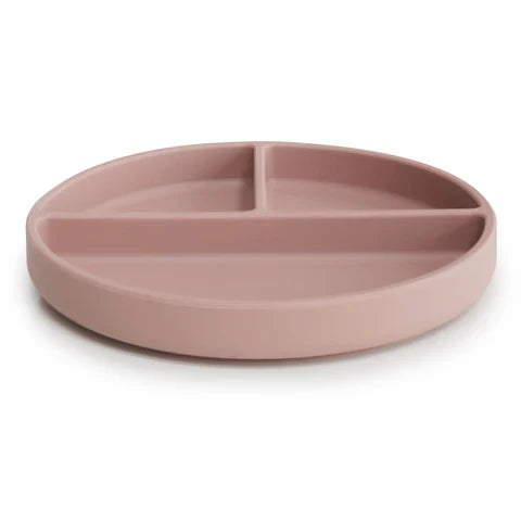 Mushie Silicone Suction Plate - Blush - Luna Baby Store Miami