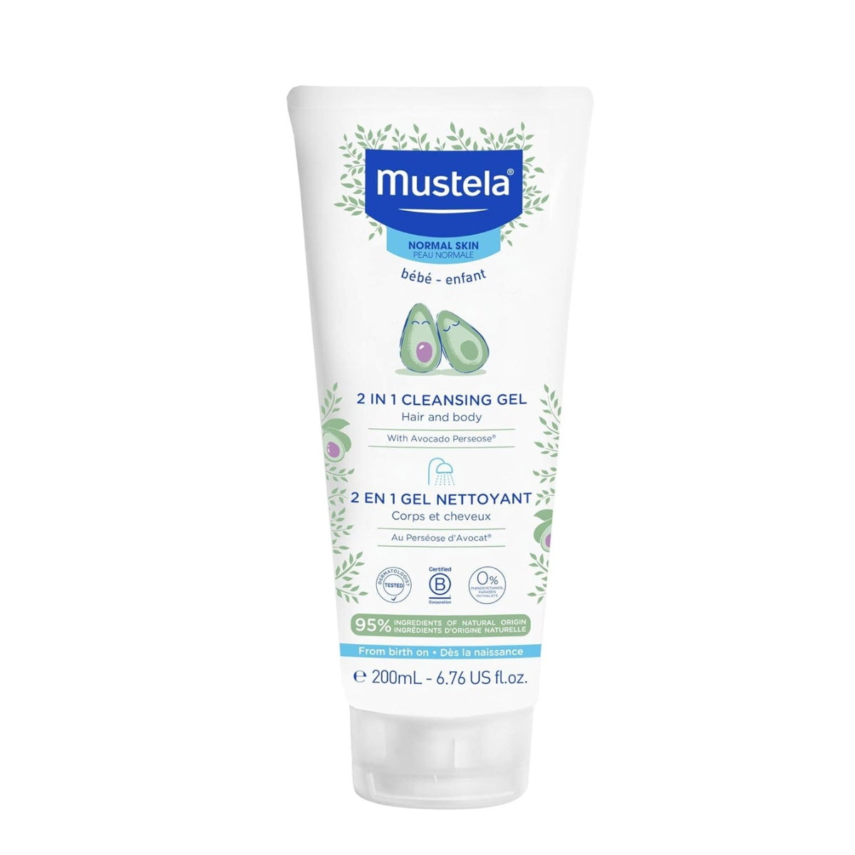 Mustela Baby 2-in-1 Cleansing Gel For Babies and Newborns