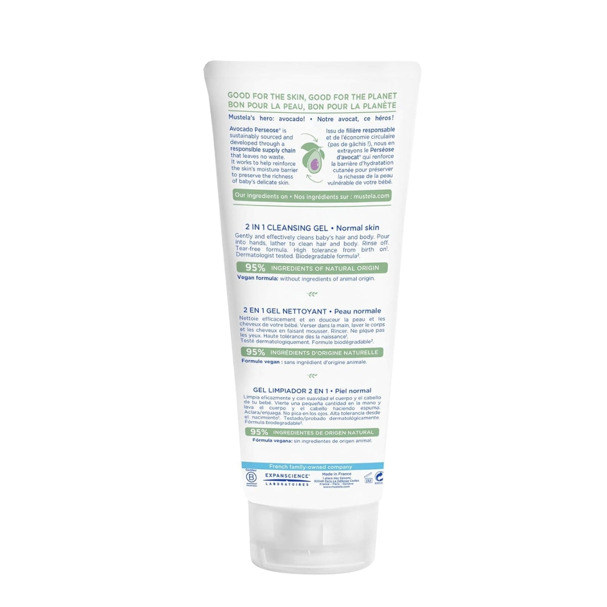 Mustela Baby 2-in-1 Cleansing Gel For Babies and Newborns