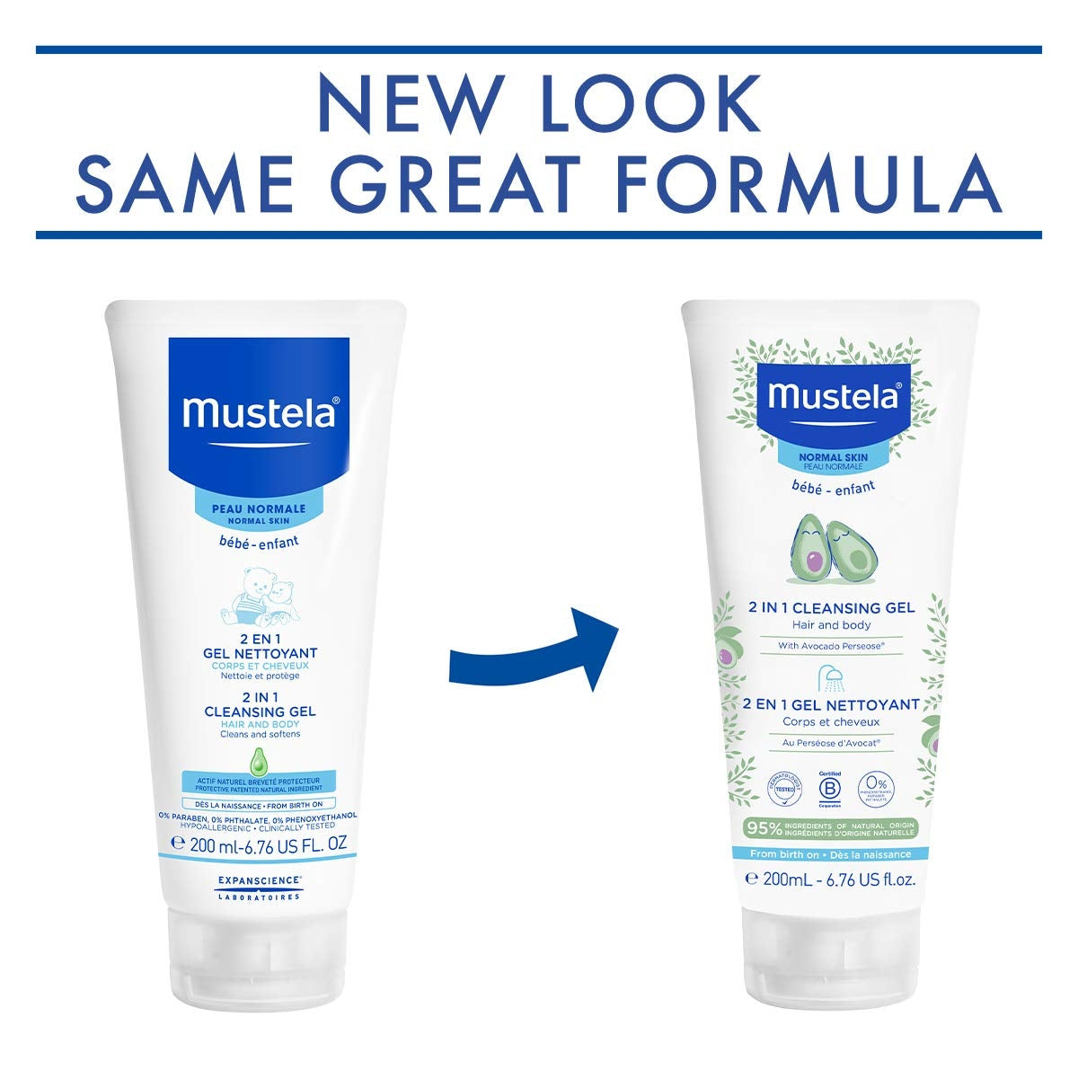 Mustela Baby 2-in-1 Cleansing Gel For Babies and Newborns